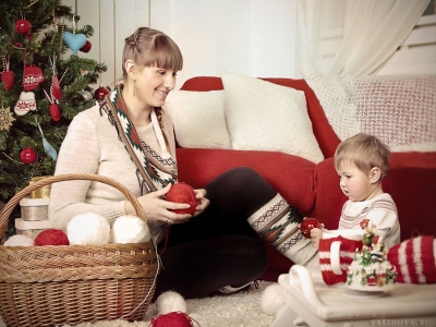 Уютный предновогодний вечер с мамой.